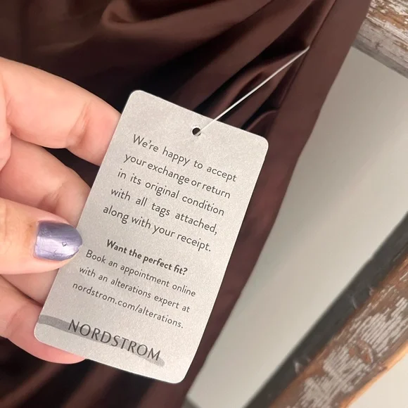 Bardot Strapless Brown Dress - Picture 5 of 8